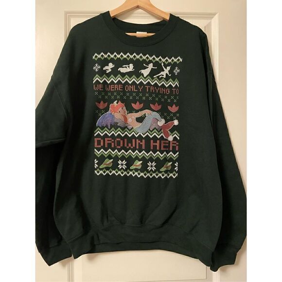 Mermaid Crewneck Sweatshirt size XL - Picture 1 of 2